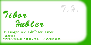 tibor hubler business card